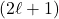 \left(2\ell+1\right)