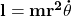 \mathbf{ l=mr^2\dot{\theta}}