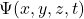 \Psi(x,y,z,t)