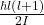 \frac{\hbar l\left(l+1\right)}{2I}