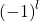 \left(-1\right)^l