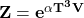 \mathbf{Z=e^{\alpha T^3V}}