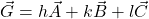 \vec{G}=h\vec{A}+k\vec{B}+l\vec{C}