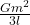 \frac{Gm^2}{3l}