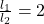 \frac{l_1}{l_2} = 2