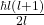 \frac{\hbar l\left(l+1\right)}{2l}