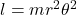 l=mr^2\theta^2