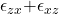 \epsilon_{zx}{+\epsilon}_{xz}