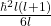 \frac{\hbar^2l\left(l+1\right)}{6l}