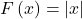 F\left(x\right)=\left|x\right|