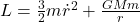 L=\frac{3}{2}m{\dot{r}}^2+\frac{GMm}{r}