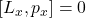 \left[L_x,p_x\right]=0