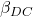 \mathbit{\beta}_{\mathbit{DC}}