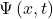 \Psi\left(x,t\right)