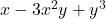 x-3x^2y+y^3