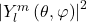 \left|Y_l^m\left(\theta,\varphi\right)\right|^2