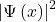 \left|\mathrm{\Psi}\left(x\right)\right|^2