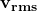 \mathbf{v_{rms}}