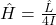 \hat{H}=\frac{\hat{L}}{4I}