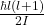 \frac{\hbar l(l+1)}{2I}