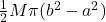 \frac{1}{2}M\pi(b^2-a^2)