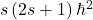 s\left(2s+1\right)\hbar^2