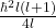 \frac{\hbar^2l\left(l+1\right)}{4l}