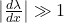 \left|\frac{d\lambda}{dx}\right|\gg1