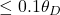 \le0.1\theta_D