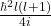 \frac{\hbar^2l(l+1)}{4i}