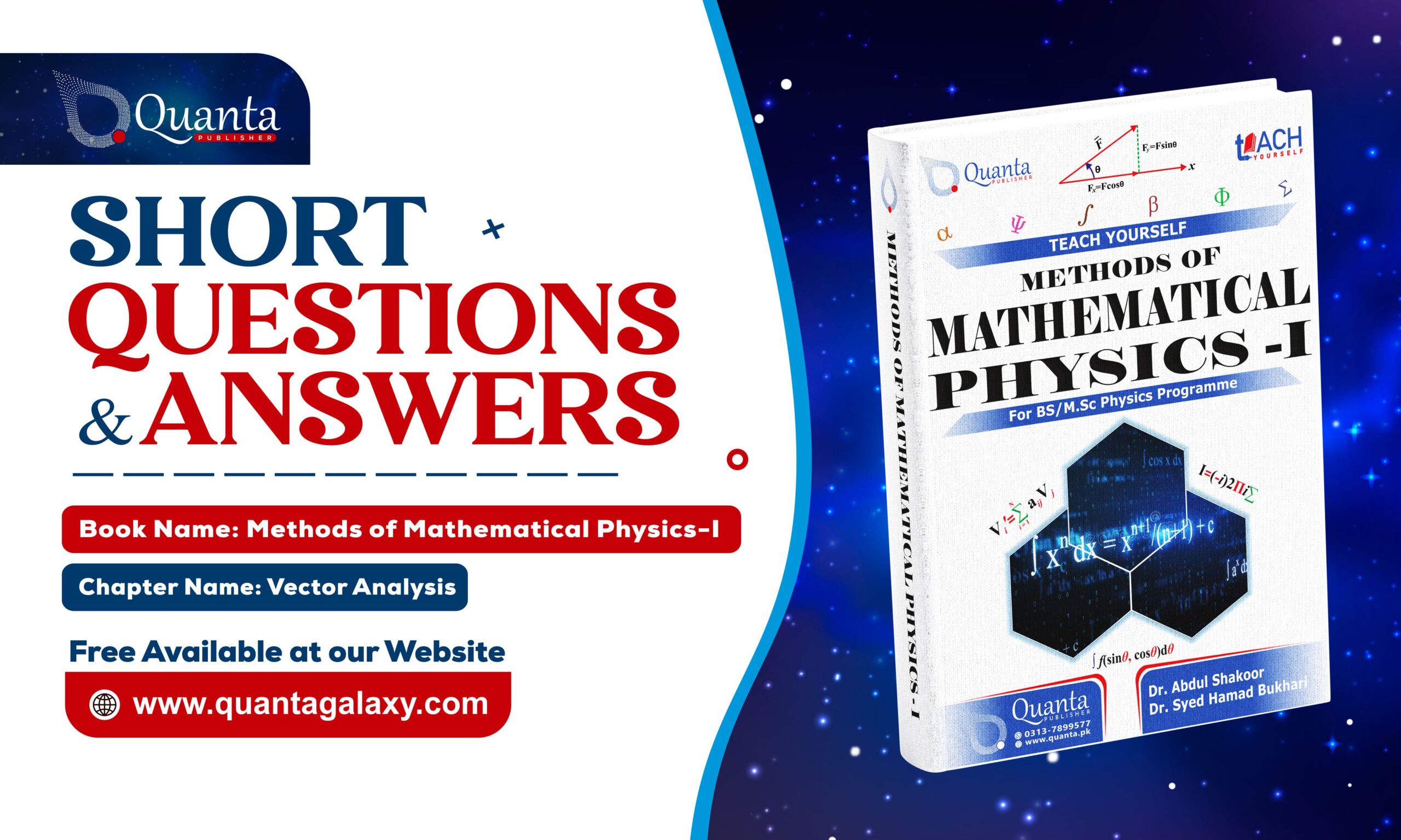 Chapter#1: Vector Analysis - Quanta: BS/MSc Physics Books